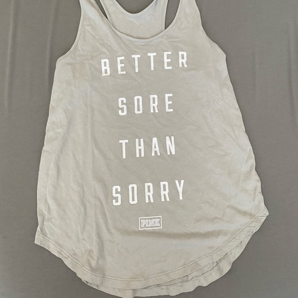 PINK Victoria's Secret Tops - Muscle Tee with work motivation